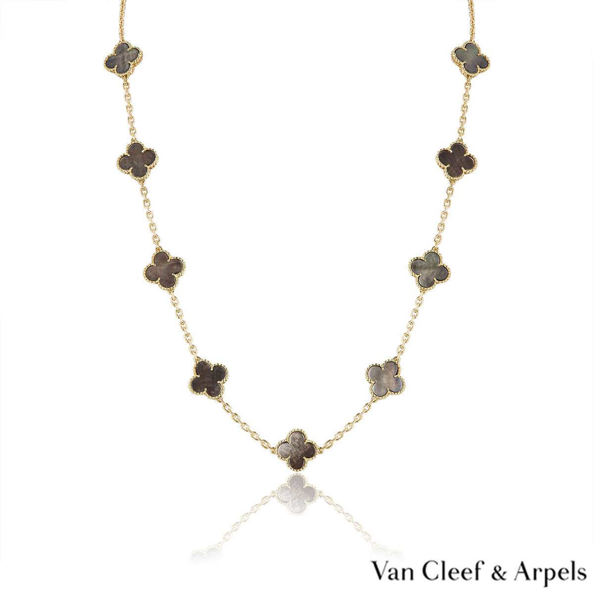 Gold 'Alhambra' Chain Necklace, Van Cleef and Arpels Beekman New